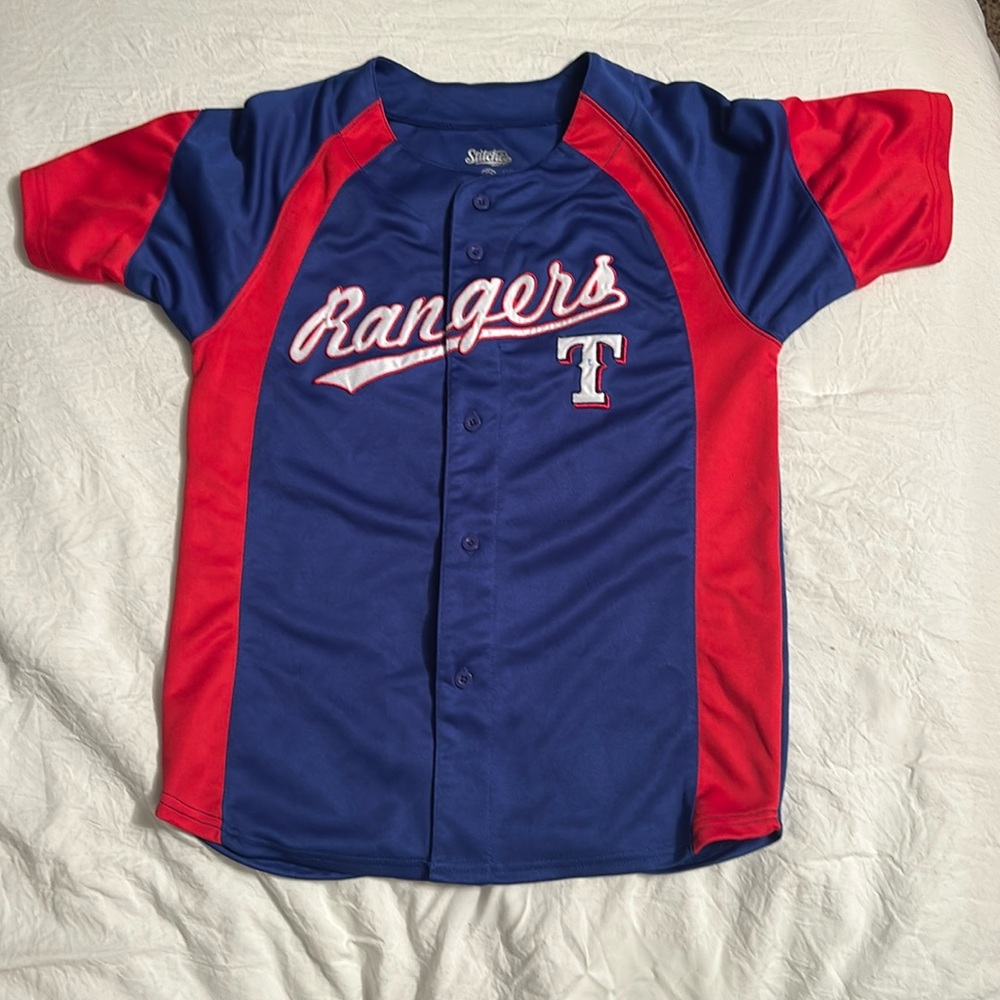 Men’s Stitches Texas Rangers Baseball Jersey